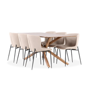 Kategorija 5-6 sēdvietu ēdamistabas komplekti