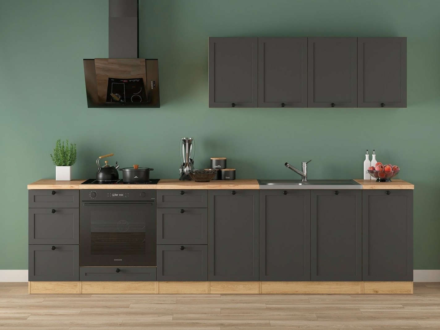 Virtuves kolekcija Classic Grey Oak