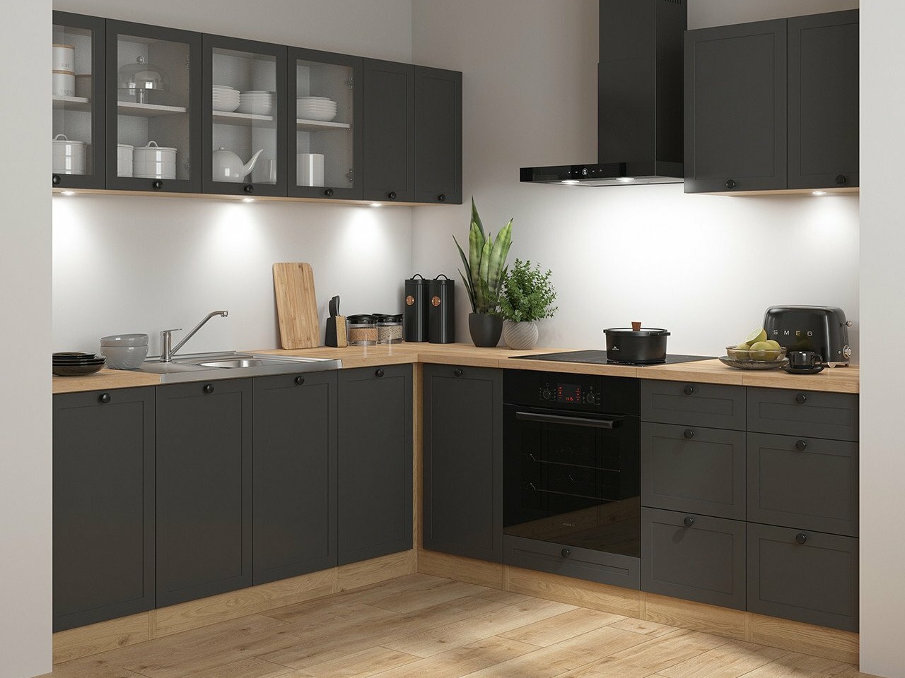 Virtuves kolekcija Classic Grey Oak