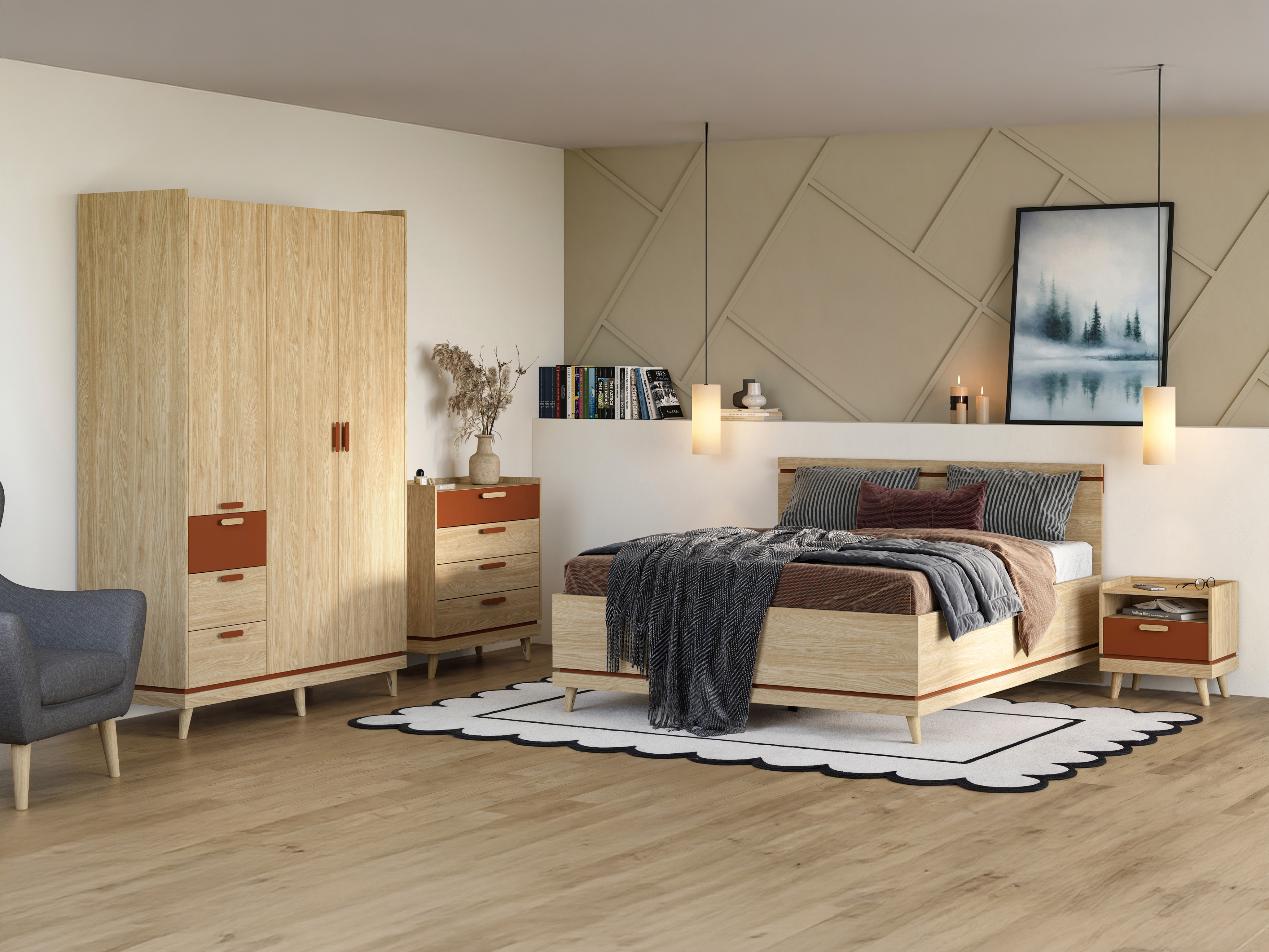 Mēbeļu kolekcija Fertalu