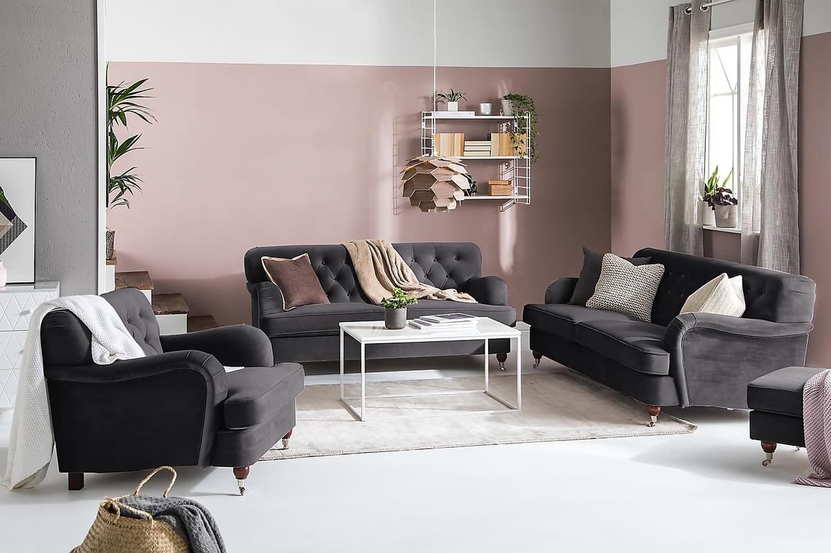 Chesterfield dīvāns Bloomington Venveni 116 (Riviera 97)
