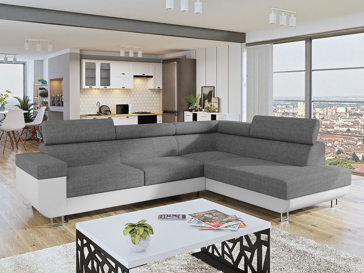 Stūra dīvāns Comfivo Liberta (Soft 017 + Lux 05)