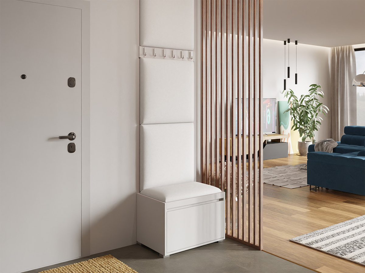 Priekšnama komplekts Comfivo Pinus IX (Balts + Soft 017)