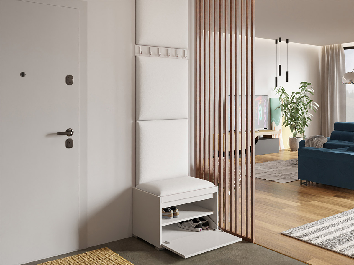 Priekšnama komplekts Comfivo Pinus IX (Balts + Soft 017)