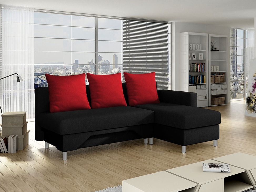 Stūra dīvāns Akron 100 (Suedine 1 + Suedine 3100)
