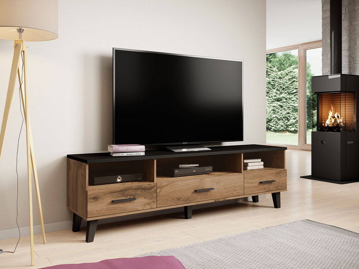 TV galds Larfloi 109 (Votan ozols + Melns)