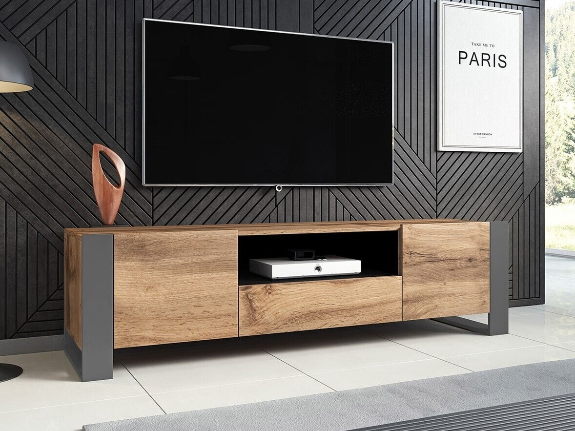 TV galds Socius (Votan ozols + Antracīts)
