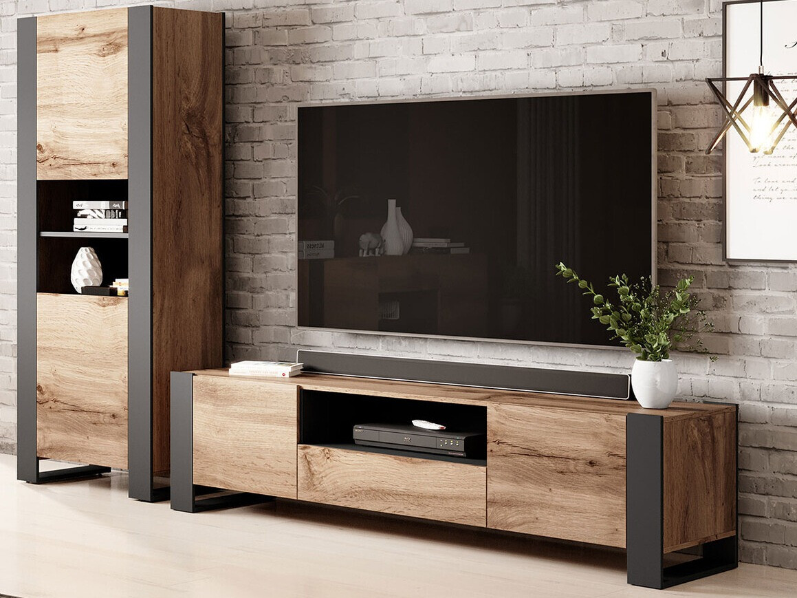 TV galds Socius (Votan ozols + Antracīts)