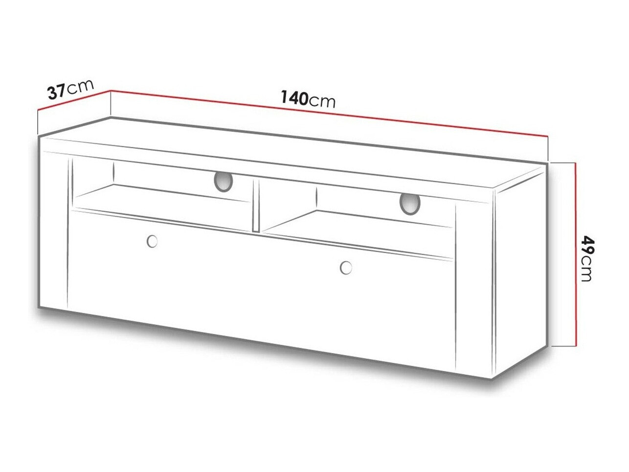 TV galds Salelbo 103 (Riviera ozols)
