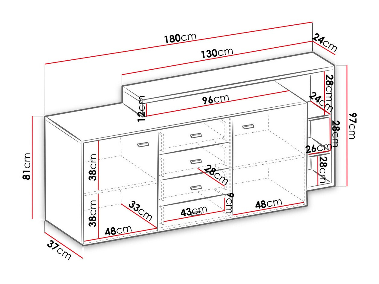 Kumode Lutiva 106 (Balts + Betons)