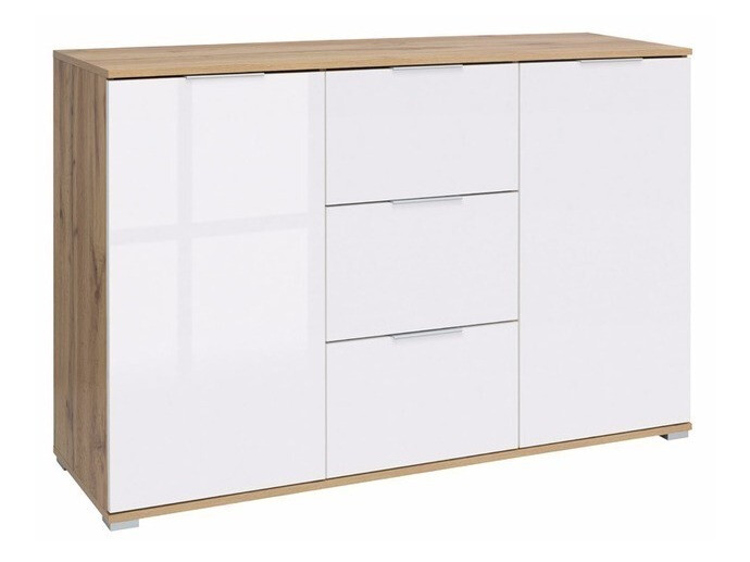 Kumode Tivetra 101 (Votan ozols + Glancēts balts)