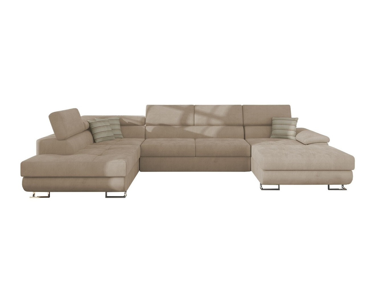 Stūra dīvāns Comfivo Ruta IV (Uttario Velvet 2979 + Senegal 825)