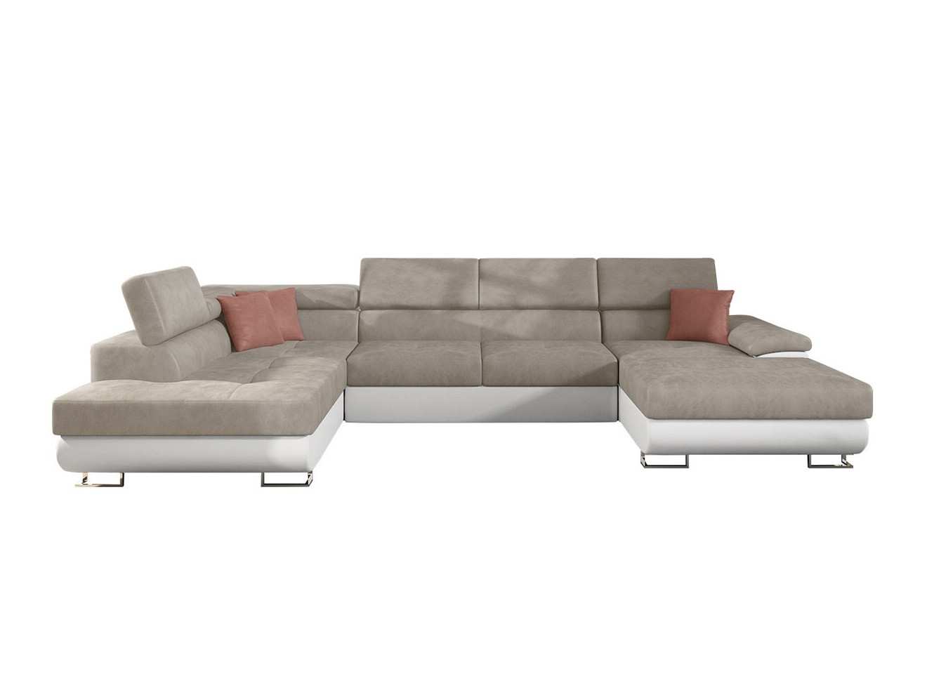 Stūra dīvāns Comfivo Ruta IV (Soft 017 + Uttario Velvet 2979 + Uttario Velvet 2955 St)