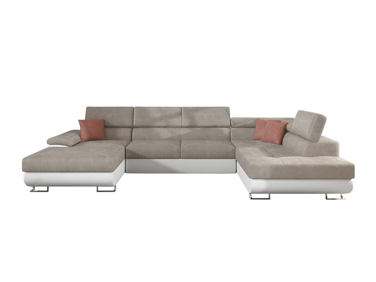 Stūra dīvāns Comfivo Ruta IV (Soft 017 + Uttario Velvet 2979 + Uttario Velvet 2955 St)