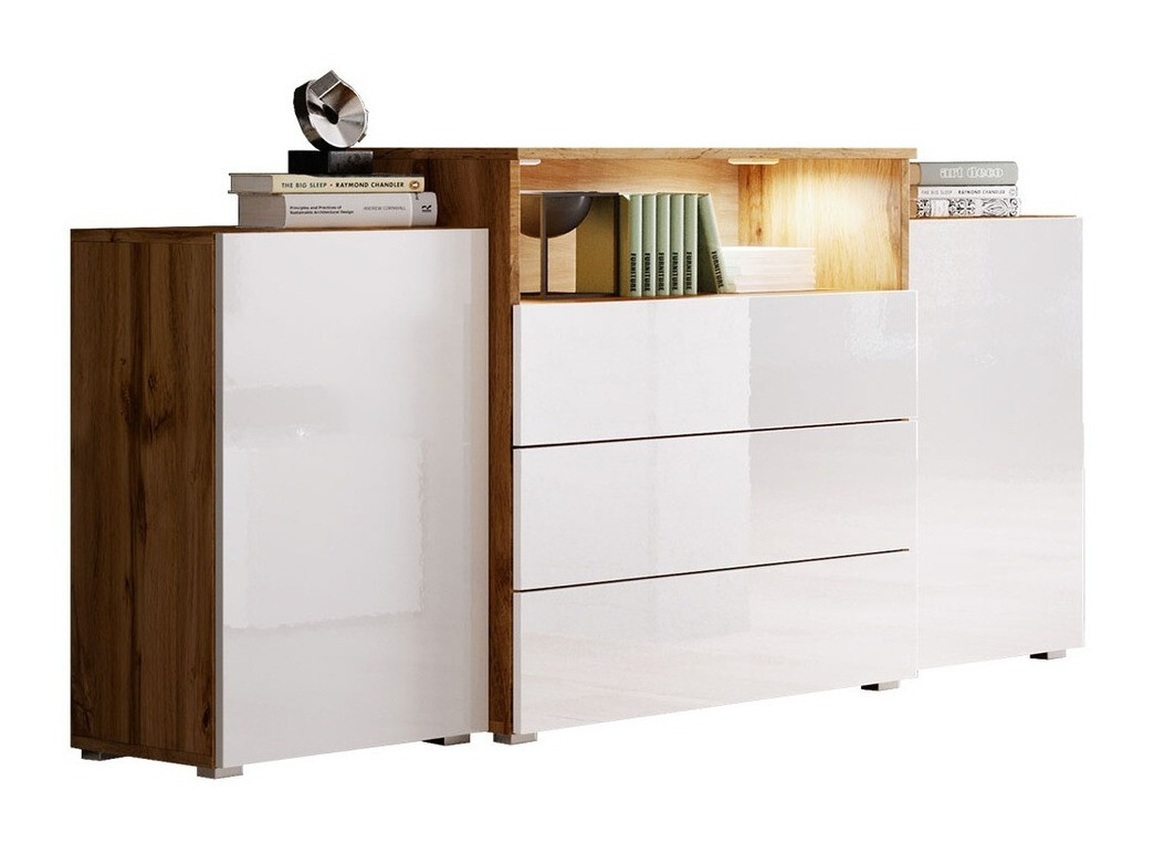 Kumode Sarasota 127 (Votan ozols + Glancēts balts)