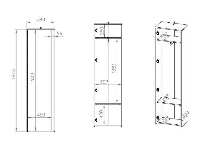 Skapis Vosoe 105