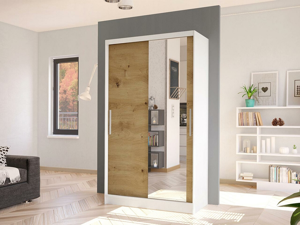 Skapis Closico Structor VI (Balts + Artisan ozols)