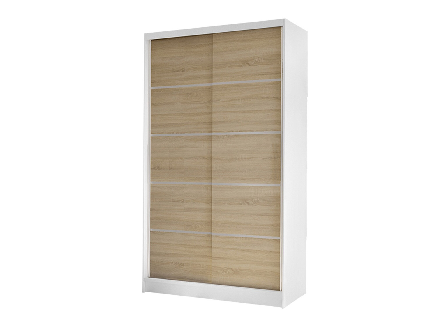 Skapis Closico Fractor IV (Balts + Sonomas ozols)