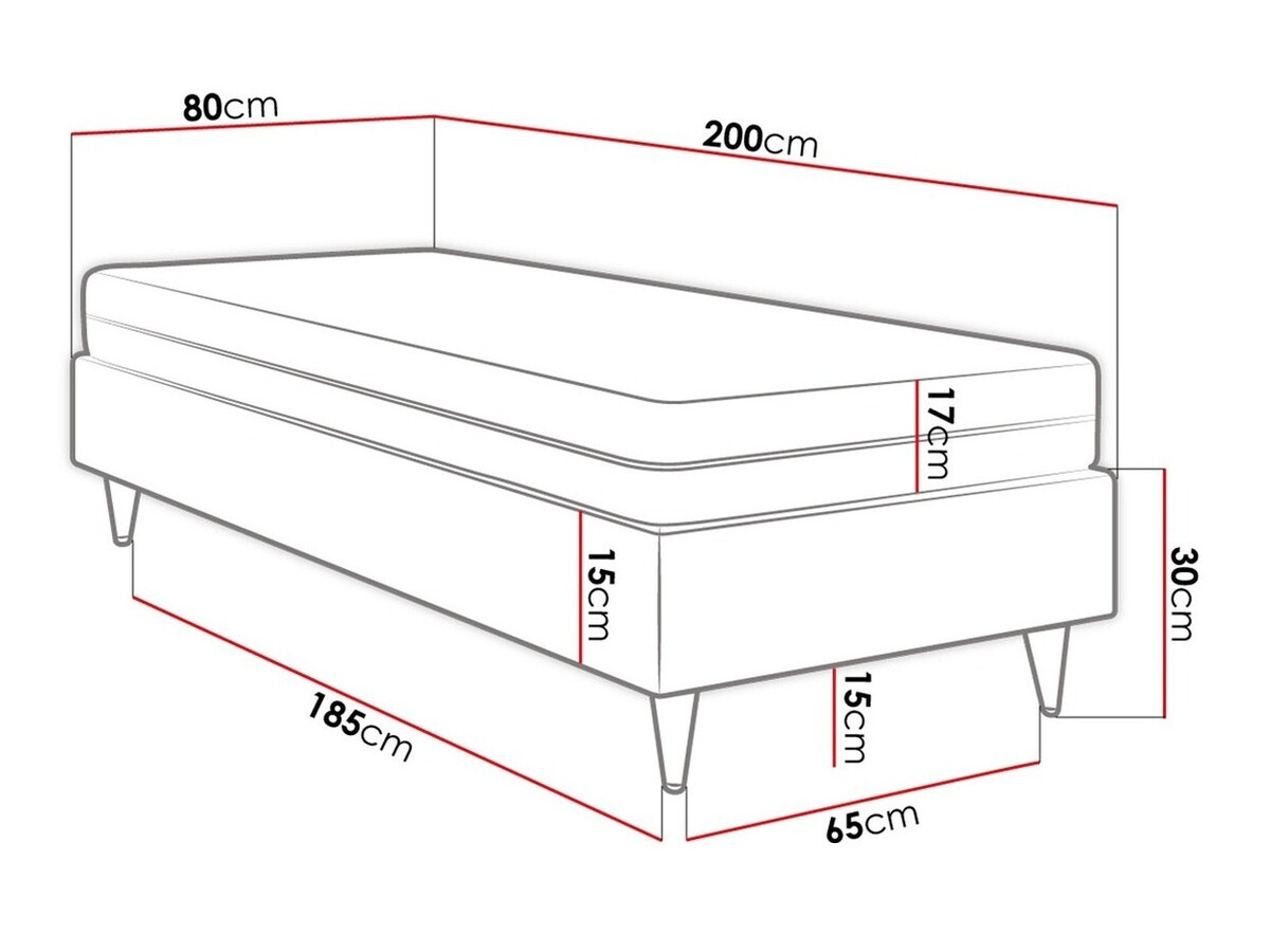 Kontinentālā gulta Logan 108 (Soft 17)