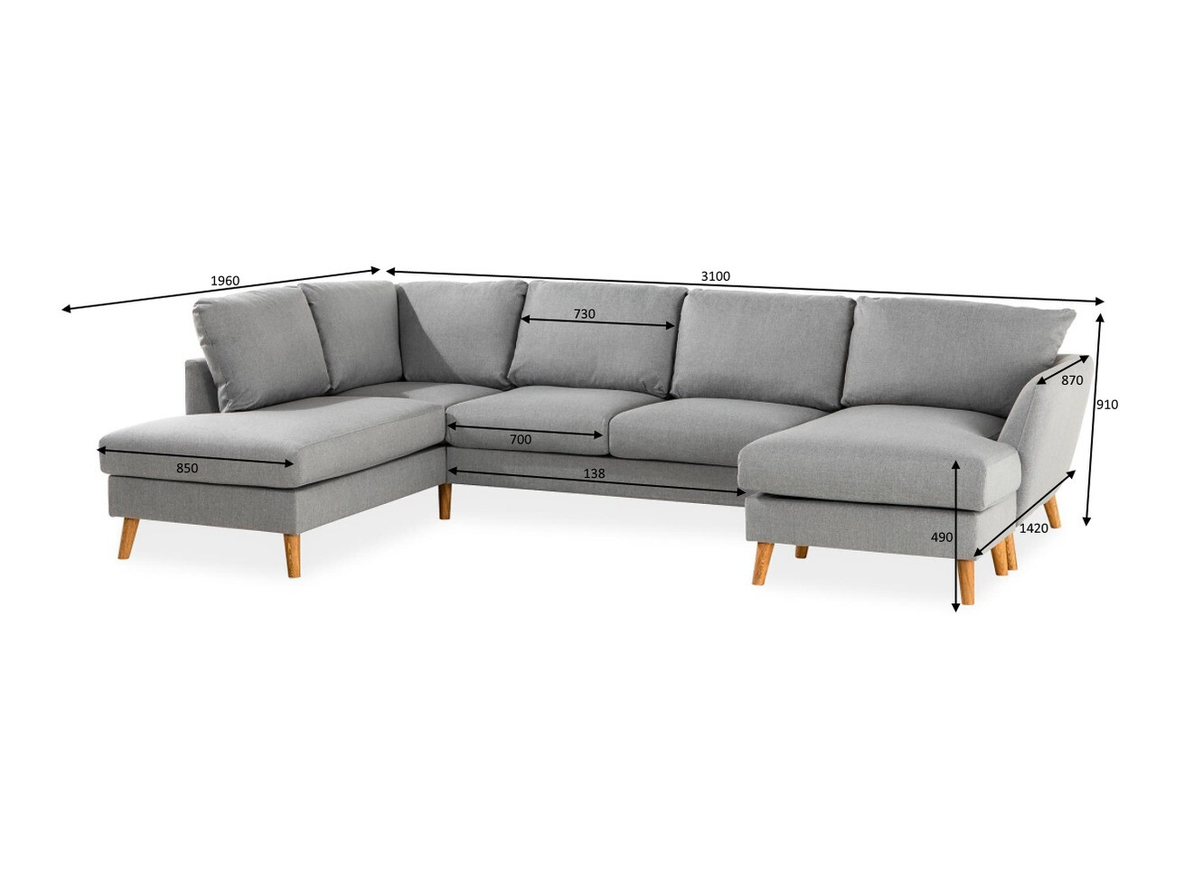 Stūra dīvāns Scandinavian Choice Catmori 107