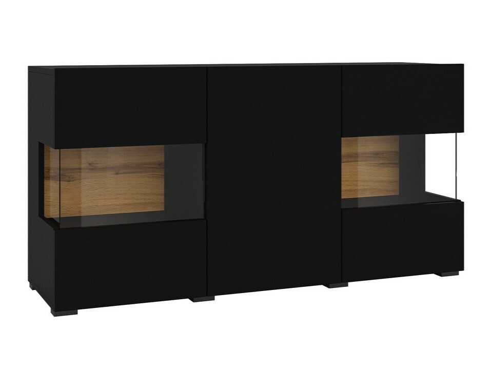 Skapis Revmiru 102 (Melns + Votan ozols)