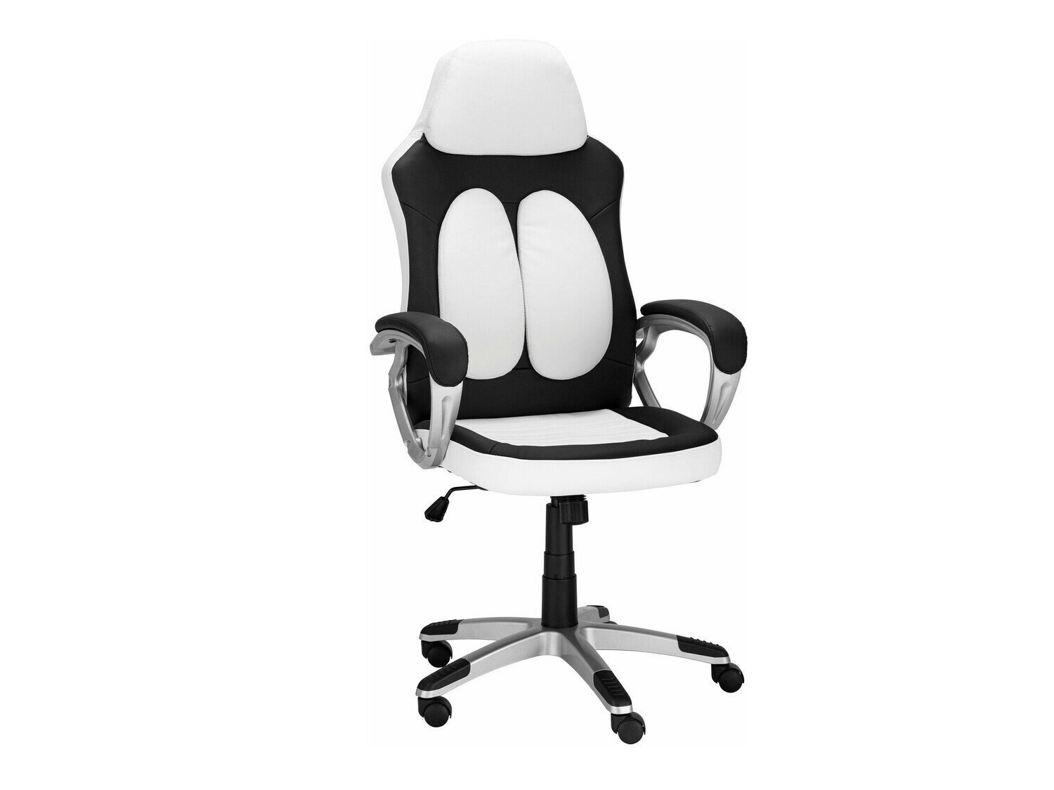 Spēļu krēsls Denton 561 (Balts + Melns)