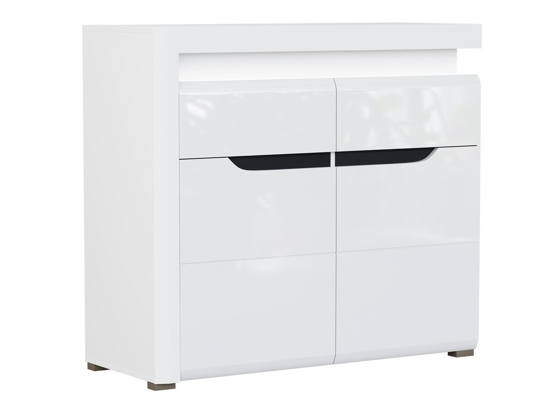 Kumode Revelmi 102 (Glancēts balts + Balts)