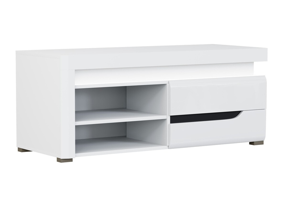 TV galds Revelmi 100 (Glancēts balts + Balts)