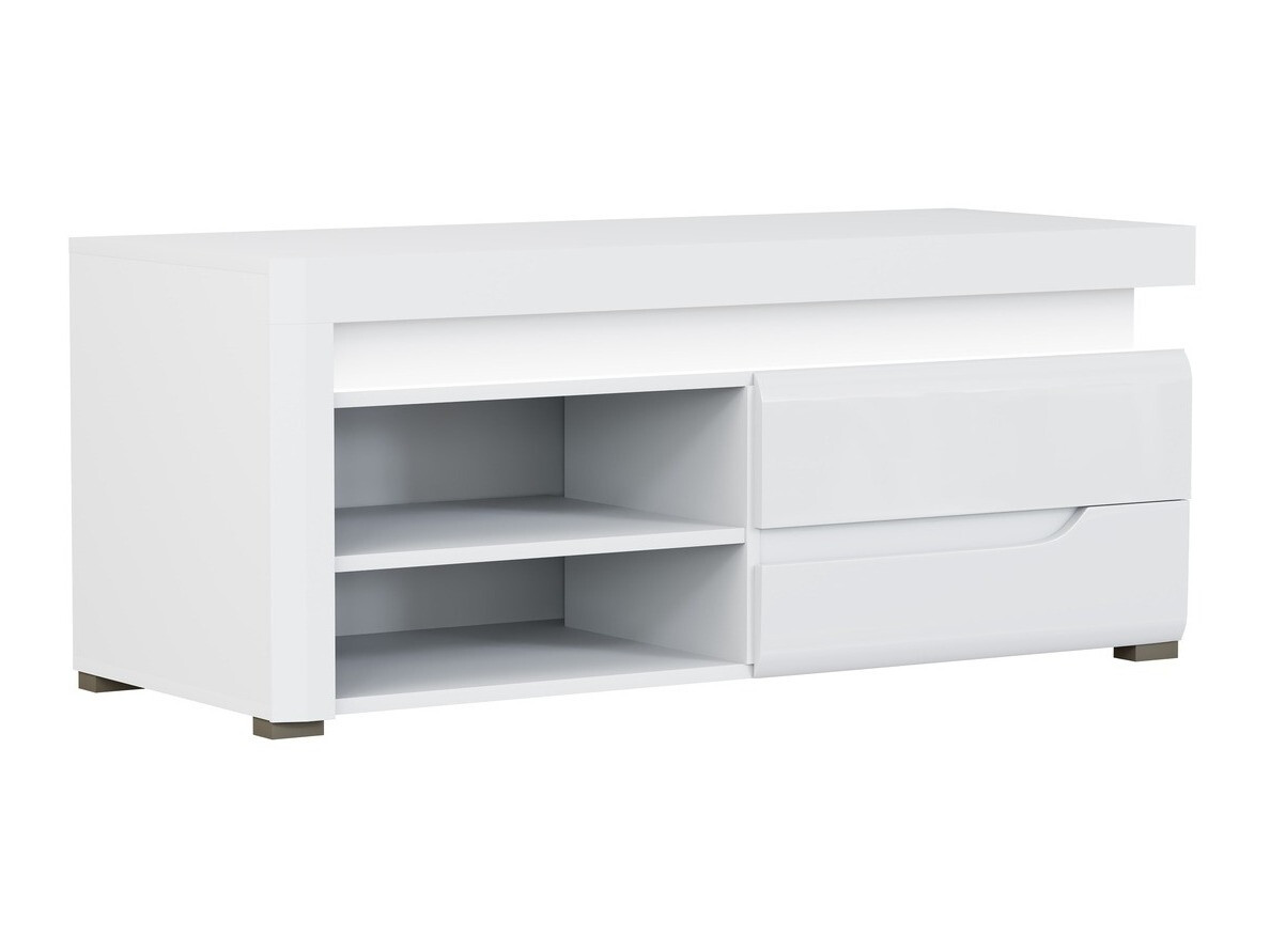 TV galds Revelmi 100 (Glancēts balts + Balts)