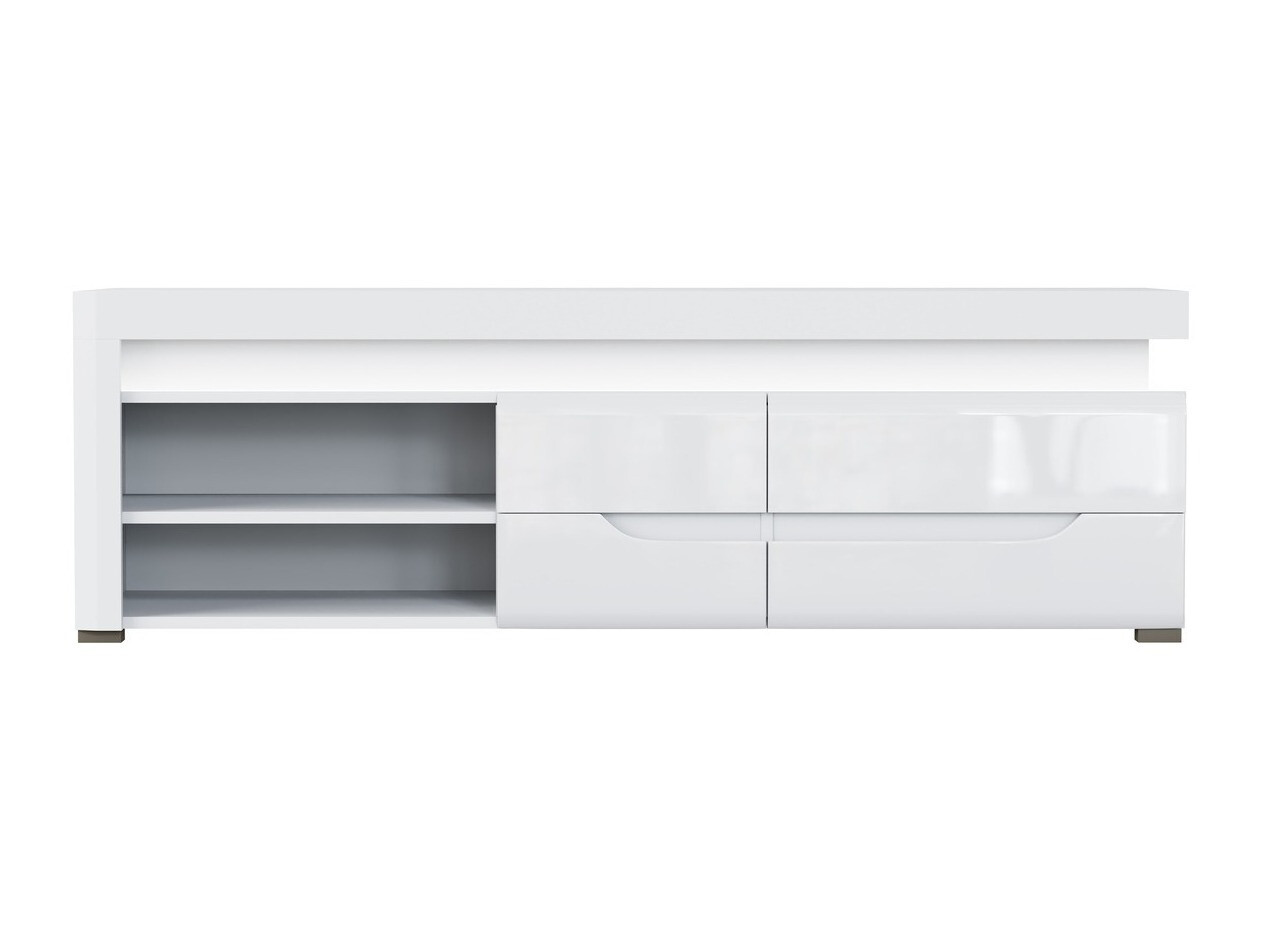 TV galds Revelmi 101 (Glancēts balts + Balts)