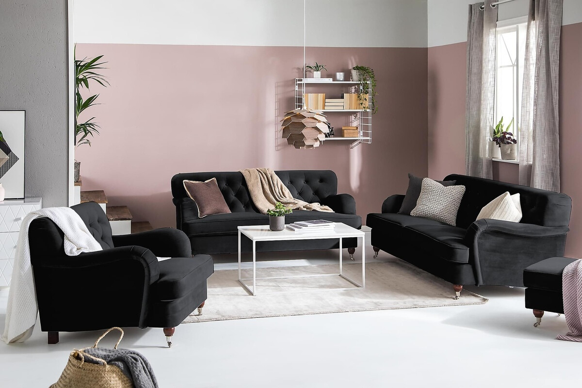 Chesterfield dīvāns Bloomington Venveni 115 (Riviera 100)