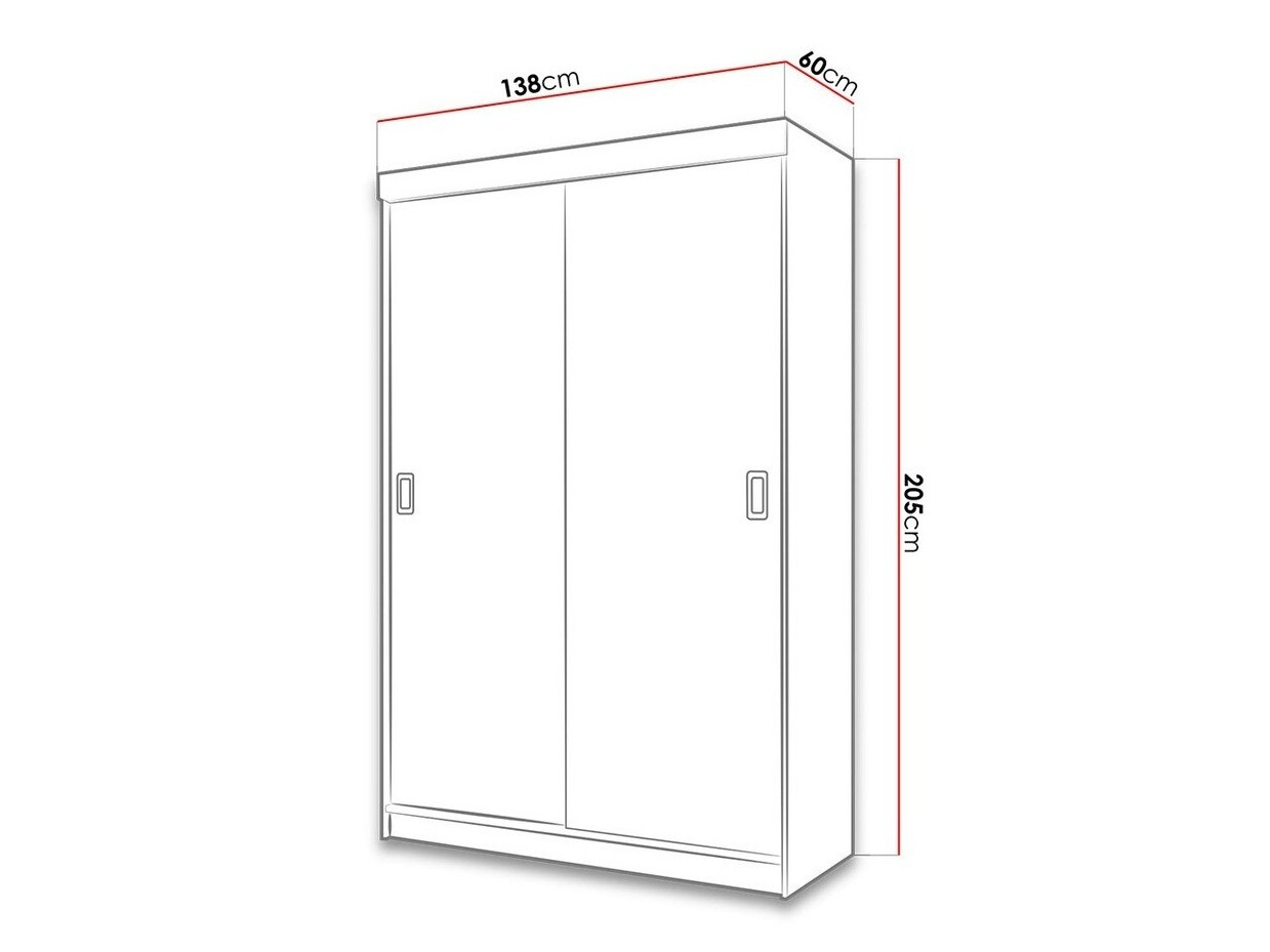 Skapis Dover 111 (Balts)