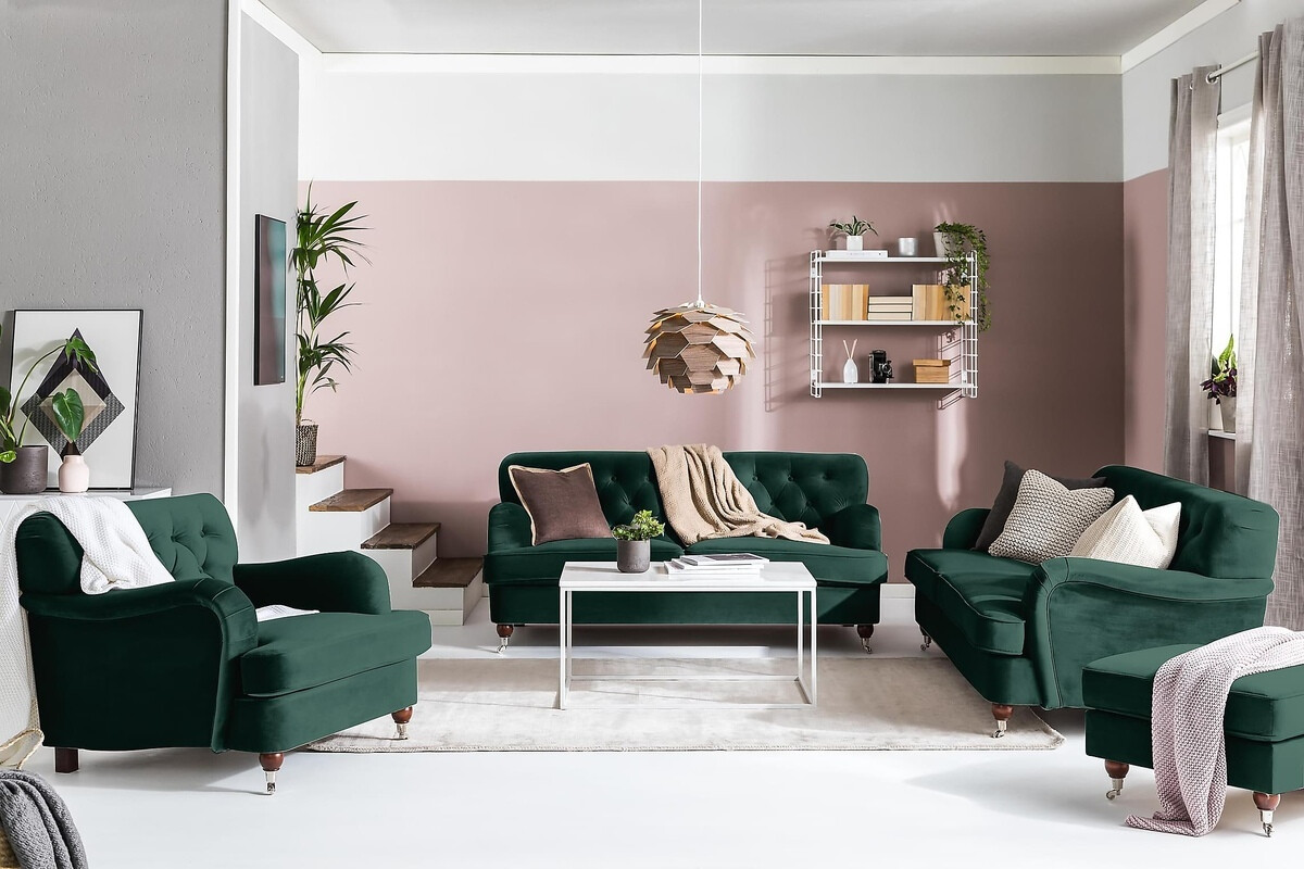 Chesterfield dīvāns Bloomington Venveni 116 (Riviera 38)