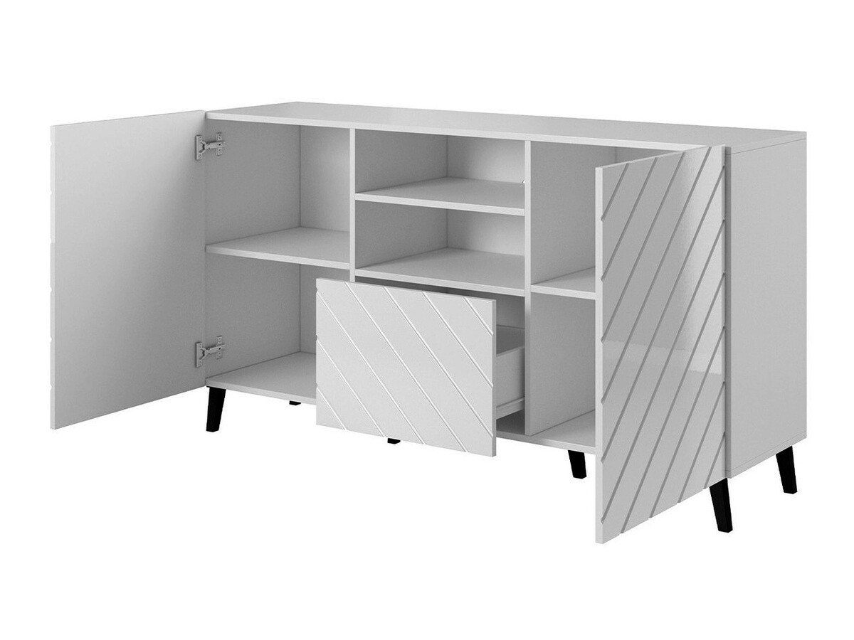 Kumode Charlotte 143 (Balts + Glancēts balts)