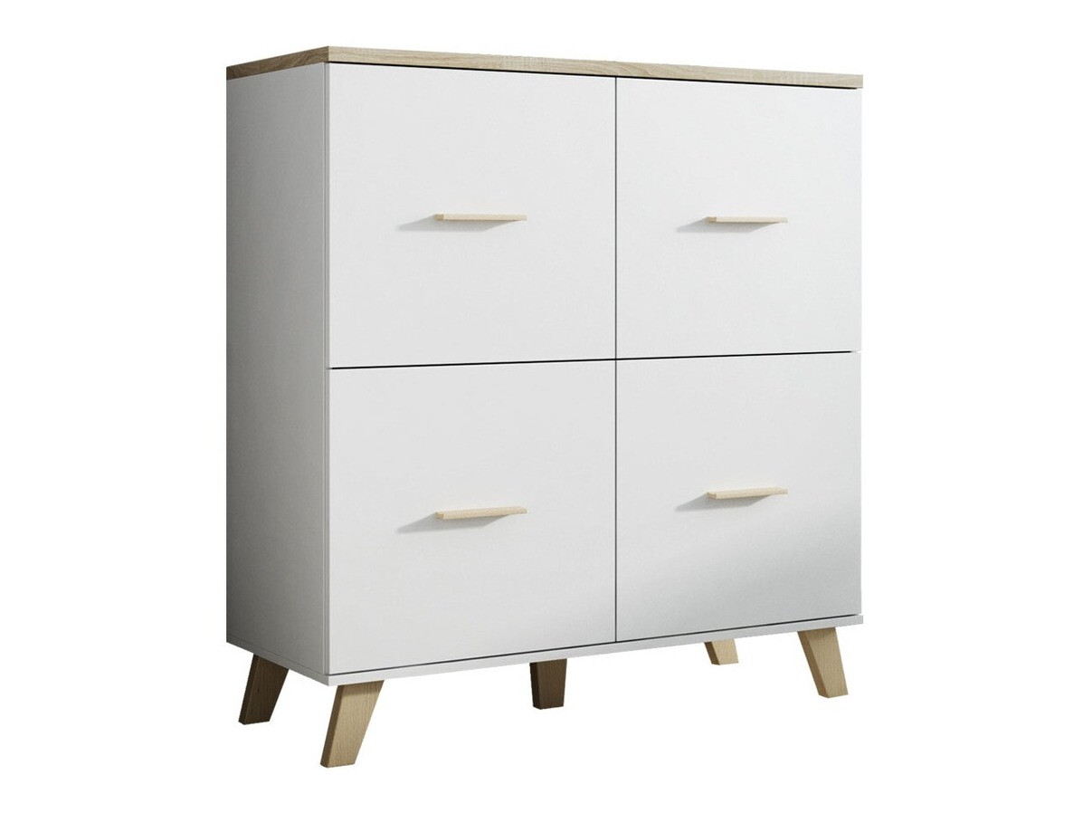 Skapis Larfloi 105 (Balts + Sonomas ozols)