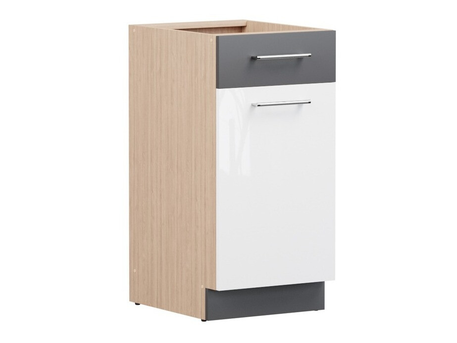 Moduļu skapis ar atvilktni un durvīm Mode White 110