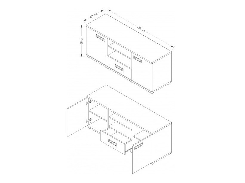 TV galds Elicavo 102 (Venge)