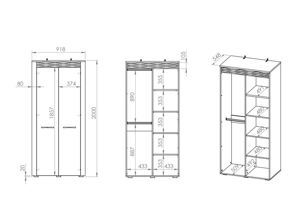 Skapis Flonole 100