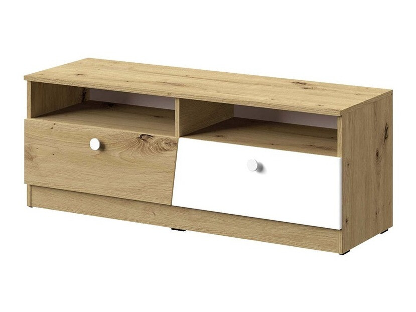 TV galds Almira 107 (Artisan ozols + Balts)