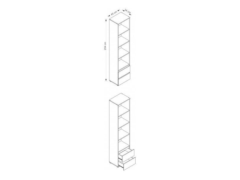 Plaukts Cirdora 100 (Sonomas ozols)