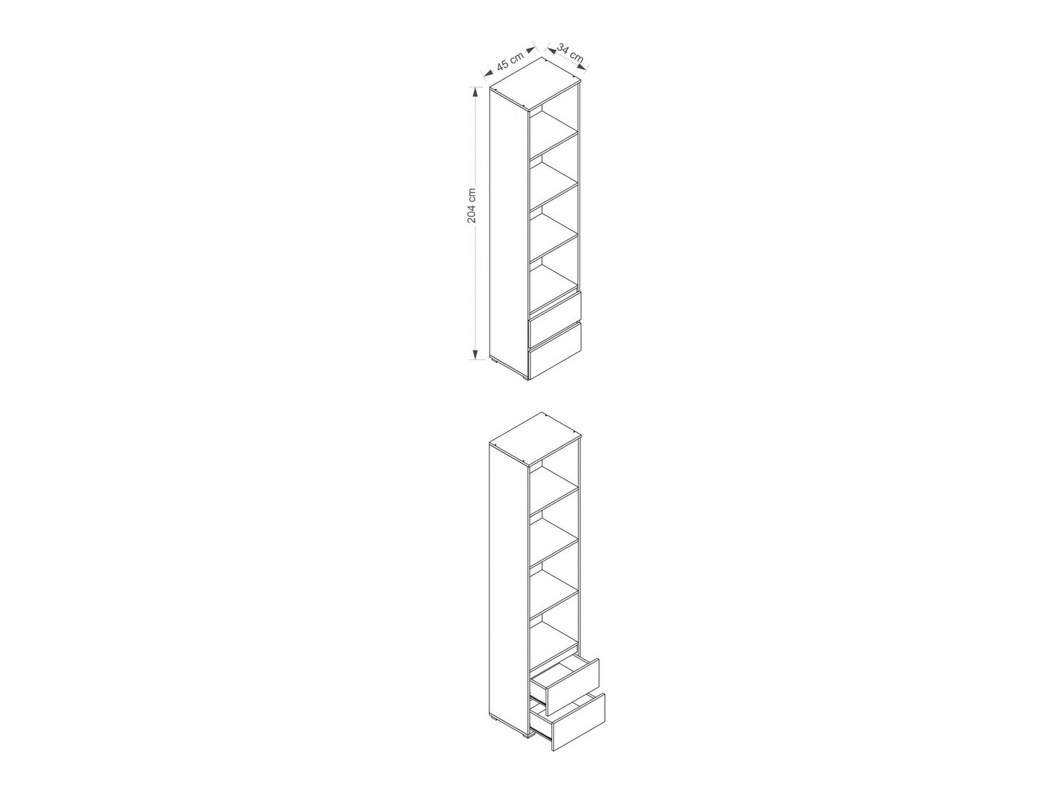 Plaukts Cirdora 100 (Riviera ozols)