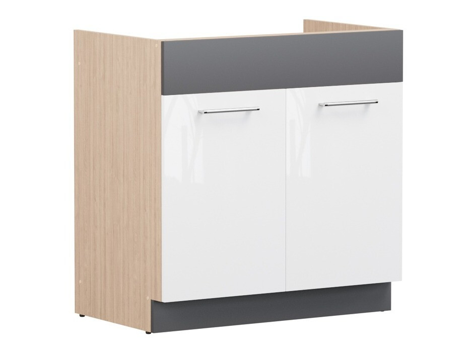 Moduļu skapis izlietnei ar durvīm Mode White 116