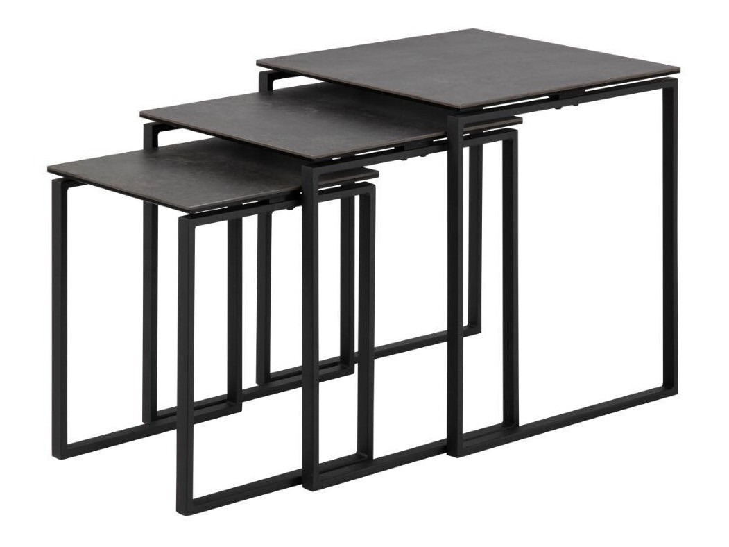 Kafijas galdiņu komplekts Norsica 406 (Melns)