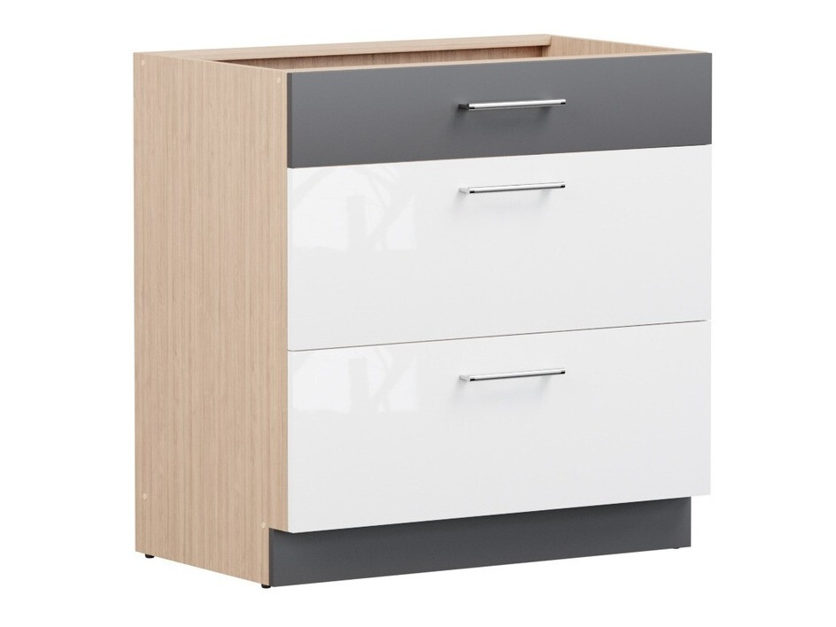 Moduļu skapis ar atvilktnēm Mode White 124