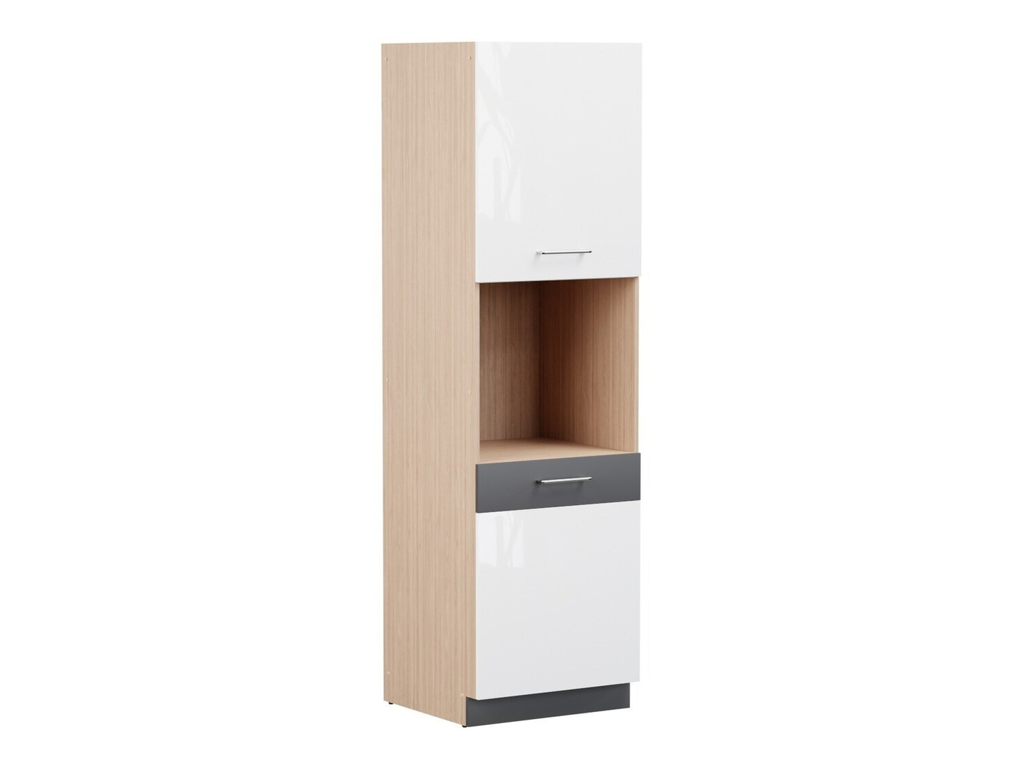 Moduļu skapis iebūvējamai tehnikai Mode White 125