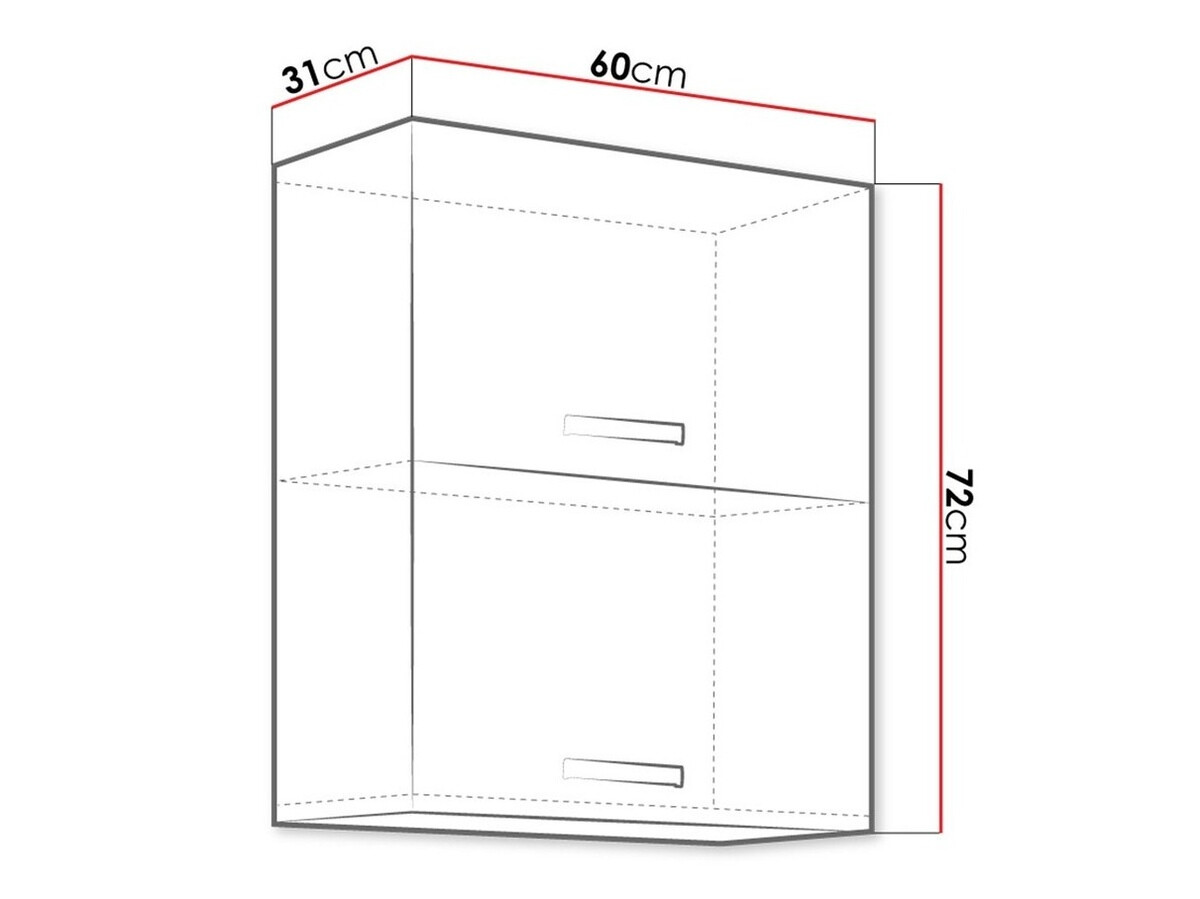 Moduļu piekarams skapis Multi White 114