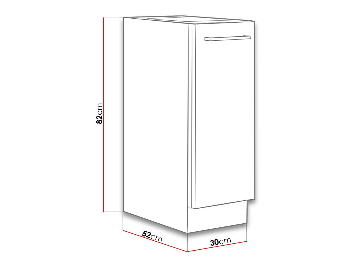 Moduļu skapis ar atvilktni Wood 107