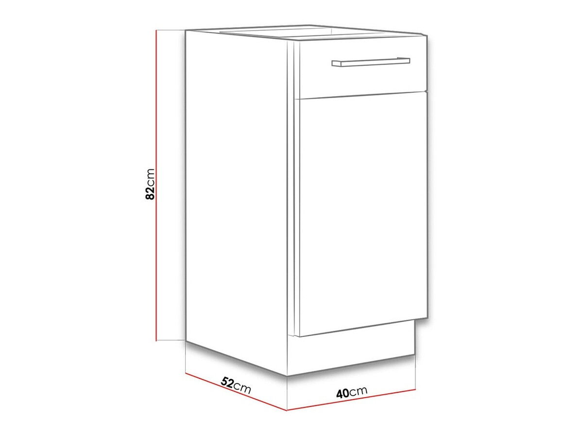 Moduļu skapis ar durvīm Wood Grey 120