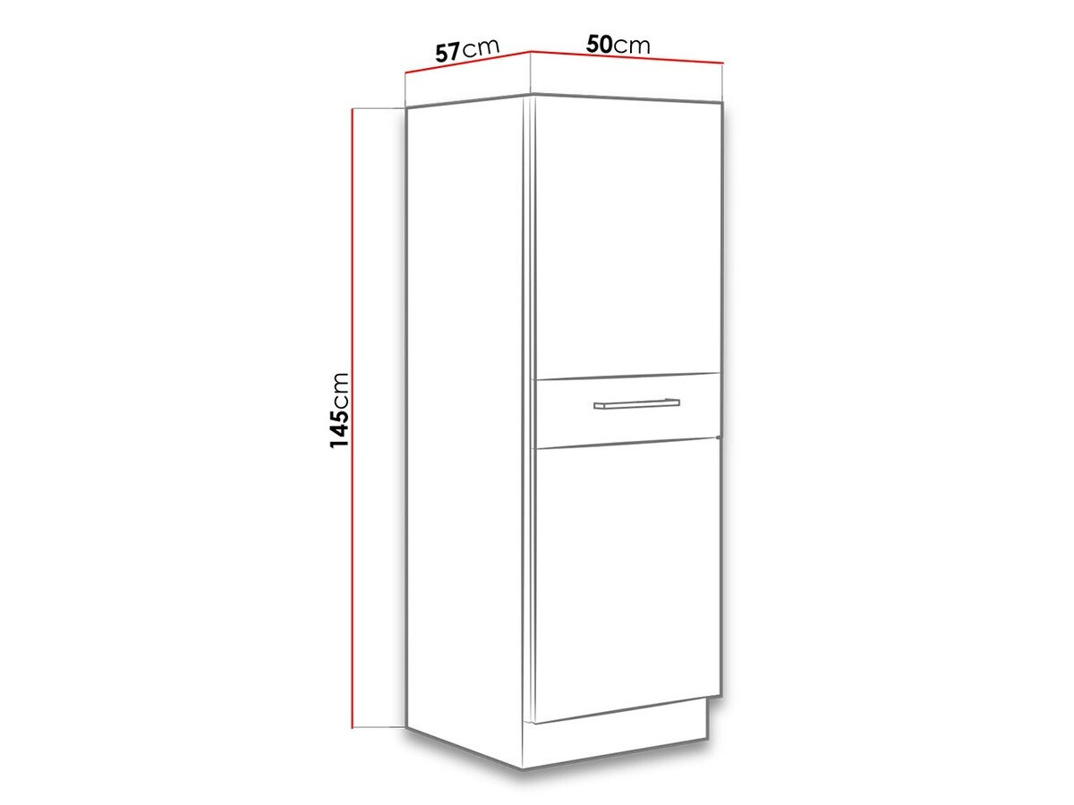 Moduļu skapis ar atvilktni un durvīm Wood Grey 100