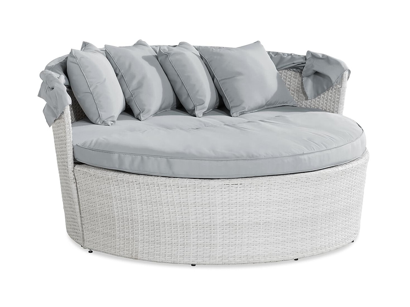 Dārza mēbeļu komplekts Comfort Garden 1436 (Pelēks + Balts)